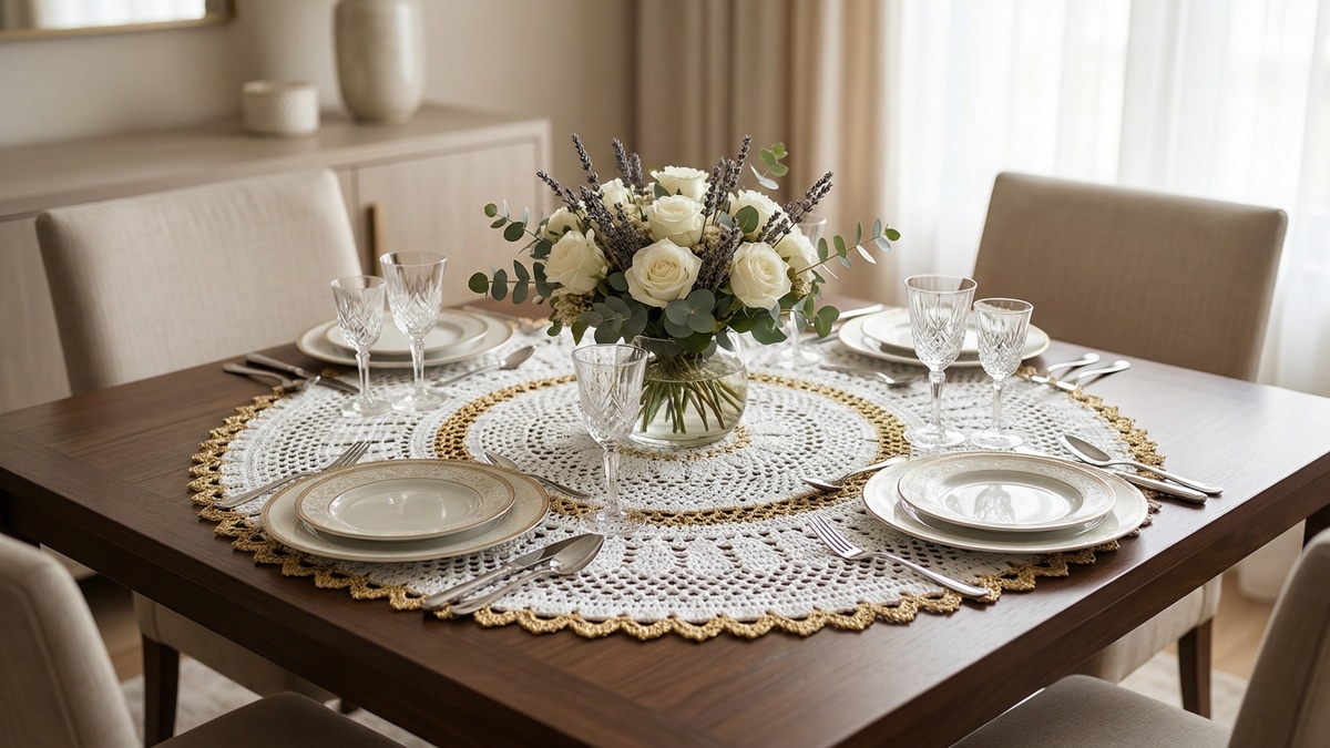 15 Centros de Mesa em Crochê Lindos: Transforme Sua Casa com Peças Únicas