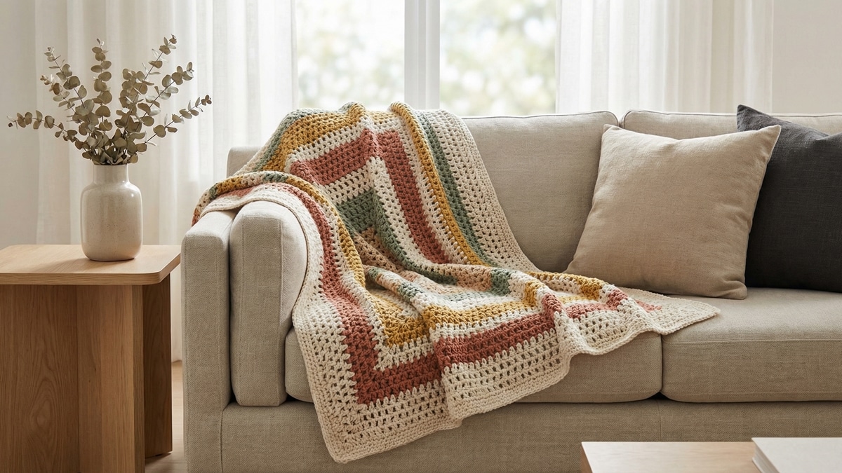 15 Dicas para Criar um Ambiente Aconchegante com Mantas de Crochê