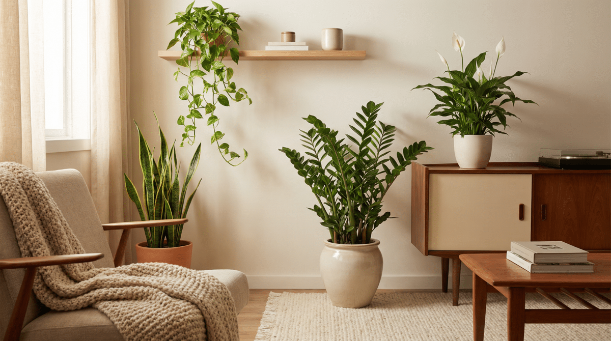 5 Plantas 'Imortais' que Purificam o Ar em Ambientes Escuros e Fazem Você Se Sentir como em um Oásis