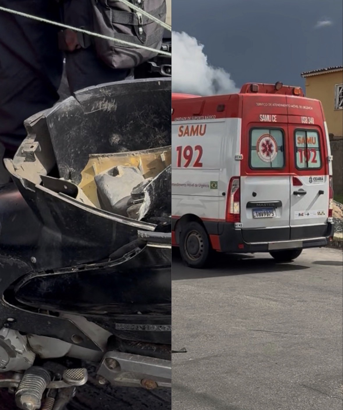 Acidente de Trânsito em Crateús: Duas Motocicletas Colidem e Deixam Feridos