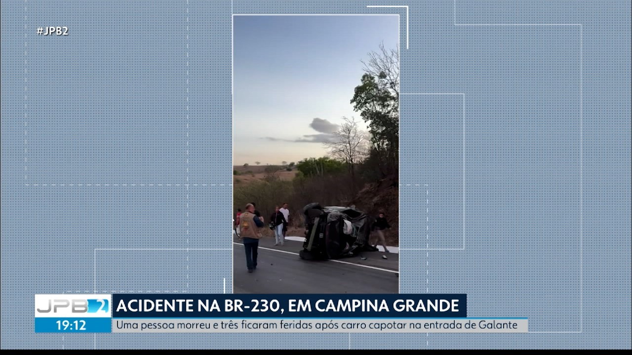 Acidente em campina grande deixa uma pessoa morta e três feridas