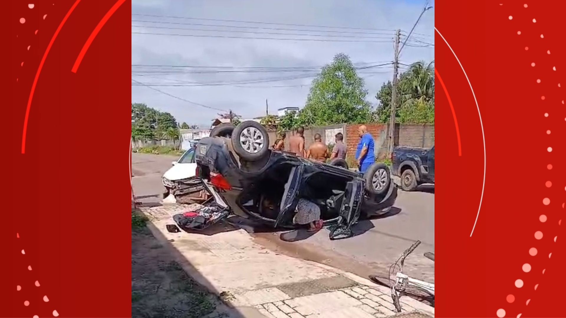 Acidente em Macapá: Carro Capota e Deixa Três Pessoas Feridas