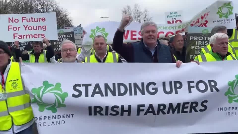 Agricultores protestam na Irlanda contra acordo UE-Mercosul