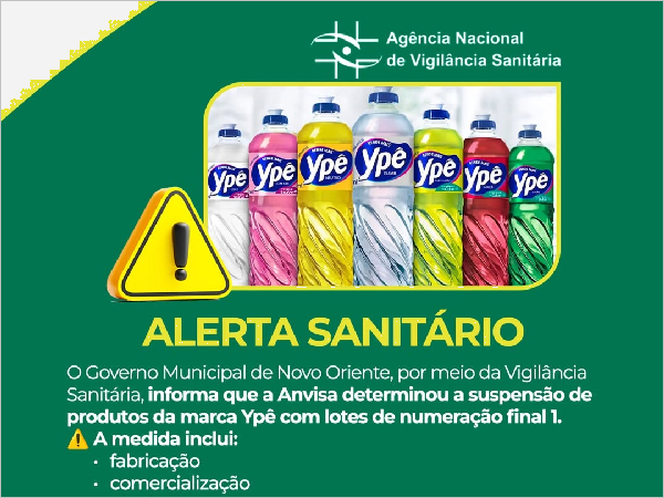 Alerta de Segurança: Produtos da Marca Ypê com Lote Final 1 Suspensos