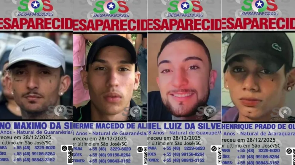Amigos mortos em SC tinham sinais de tortura; execução de facção é hipótese