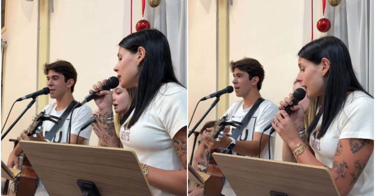 Ana Castela solta voz em coral da igreja; assista