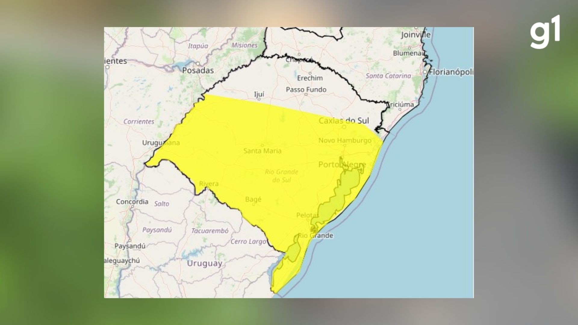 Após tempo firme, frente fria traz 'perigo potencial' de tempestade e rajadas de vento ao 