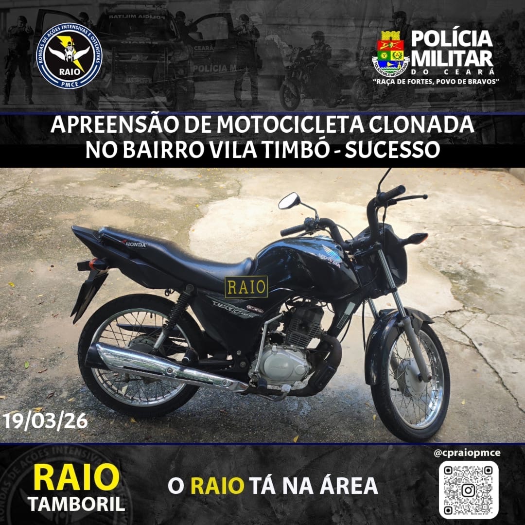 Apreensão de Motocicleta Clonada em Tamboril: Polícia Civil do Ceará Dá Cumprido