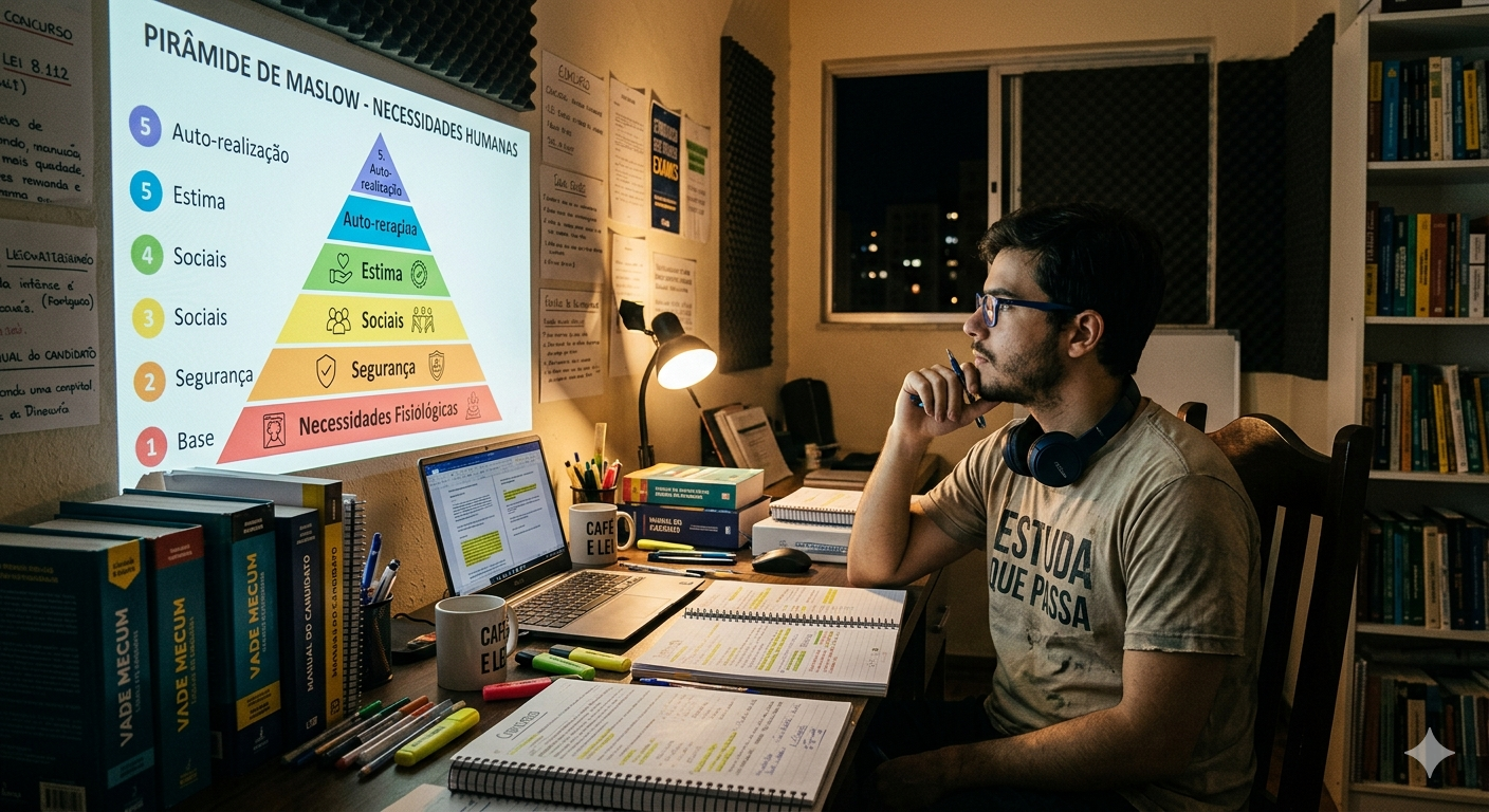 Aprovação em Concursos: Como a Pirâmide de Maslow Pode Ser Sua Aliada