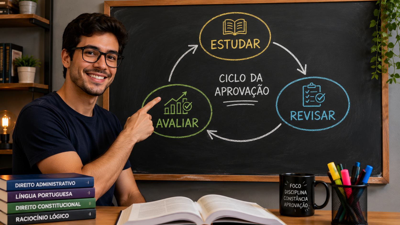 Aprovação em Concursos: O Poder do Ciclo de 3 Etapas