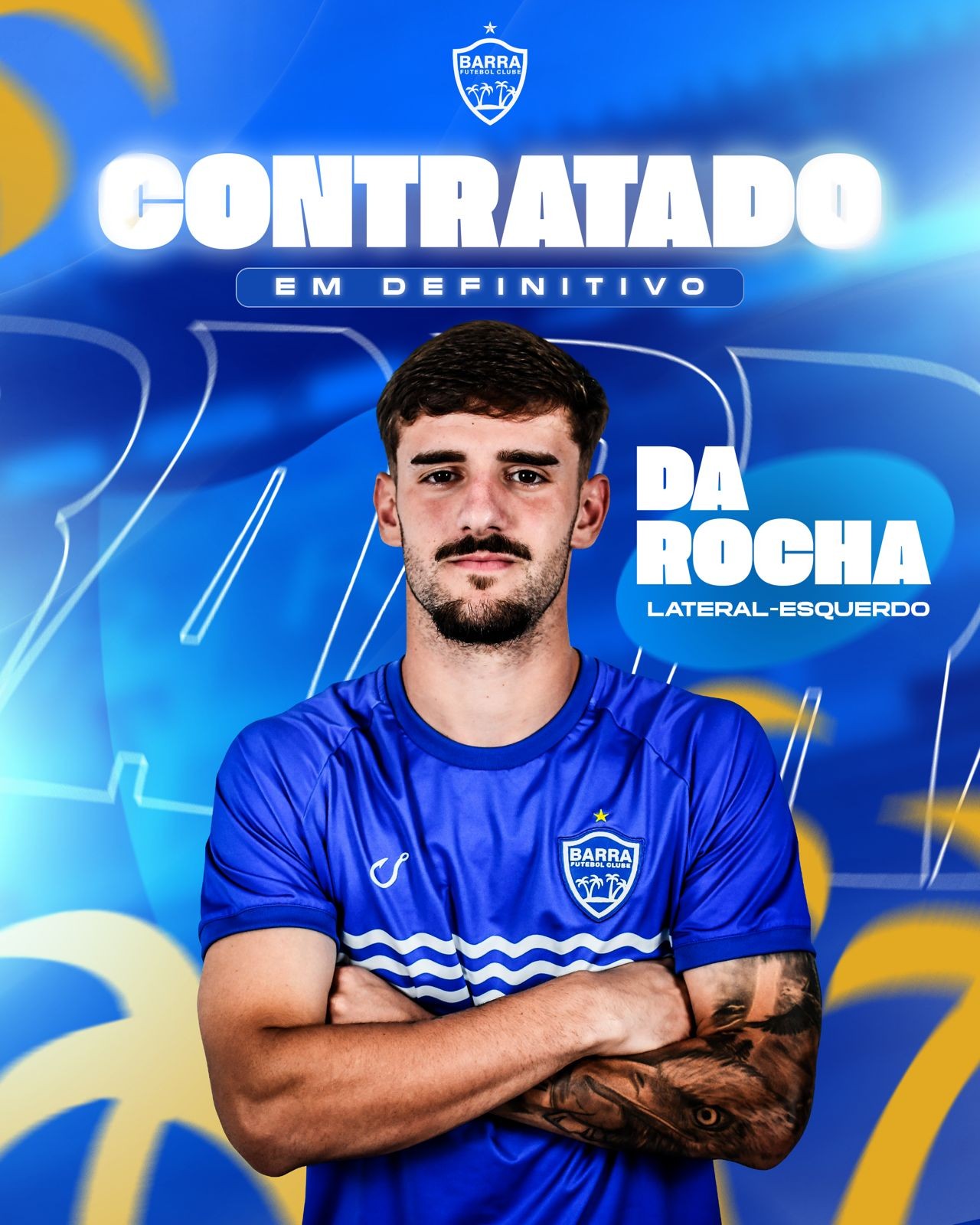 Barra anuncia a contratação em definitivo do lateral Da Rocha