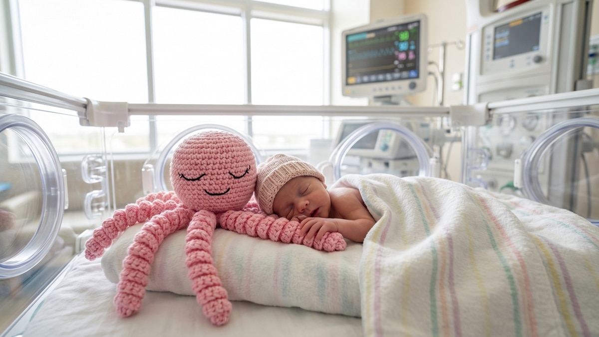 Bebês Prematuros: Descubra como os Polvinhos de Crochê Acolhem o Universo Têxtil para a Recuperação
