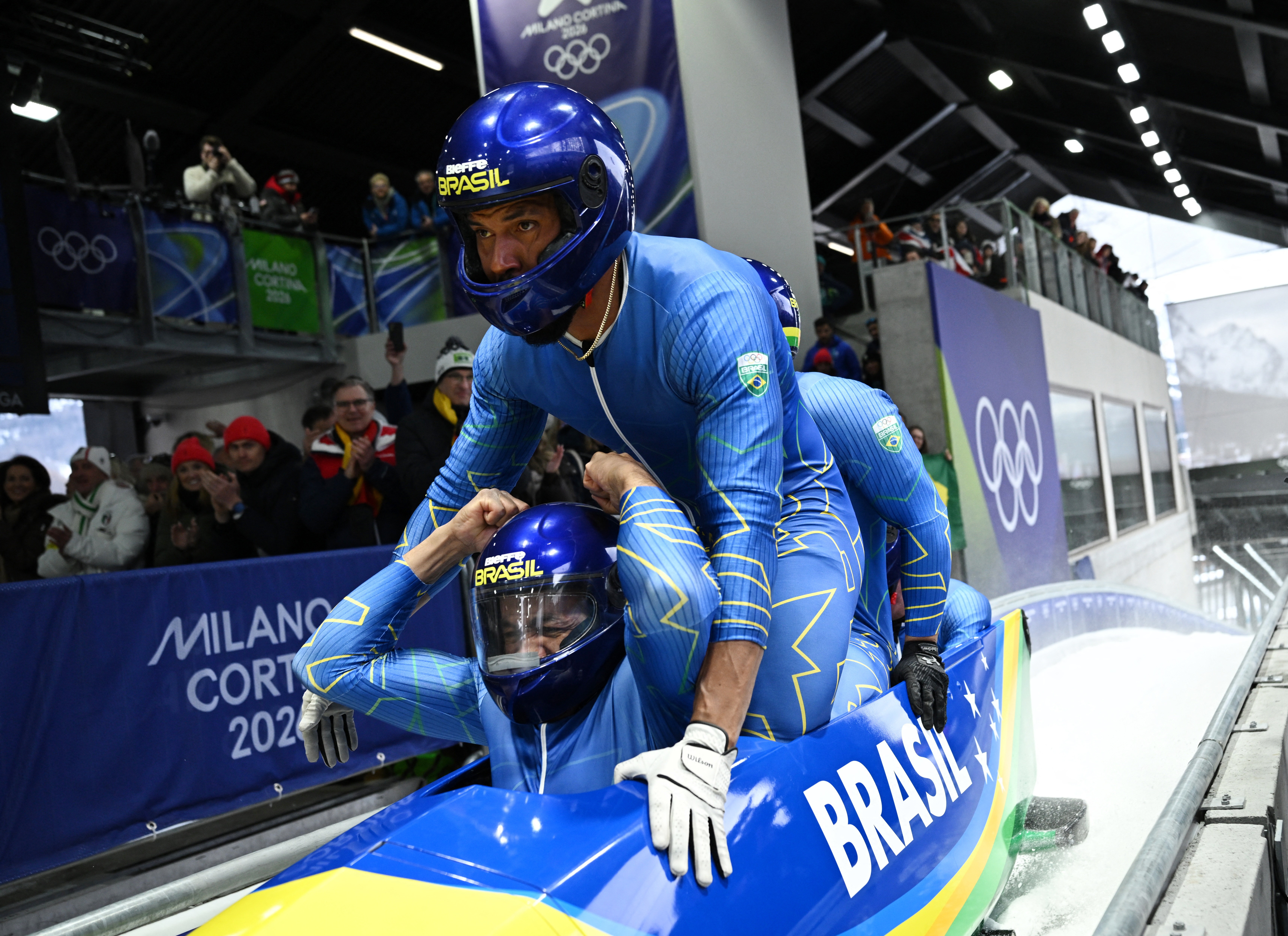 Bobsled 4-man: Brasil conquista melhor resultado da história nas Olimpíadas de Inverno