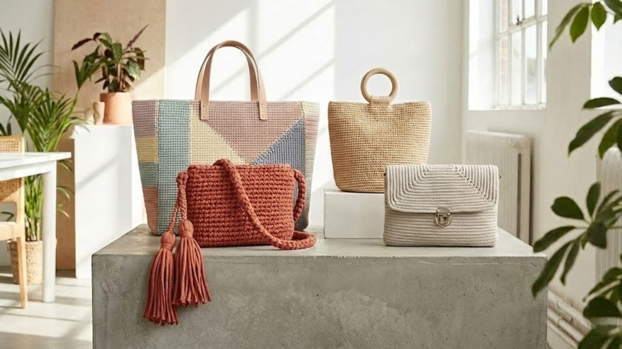 Bolsas de Crochê: A Moda Sustentável que Unirá Tradição e Design Inovador