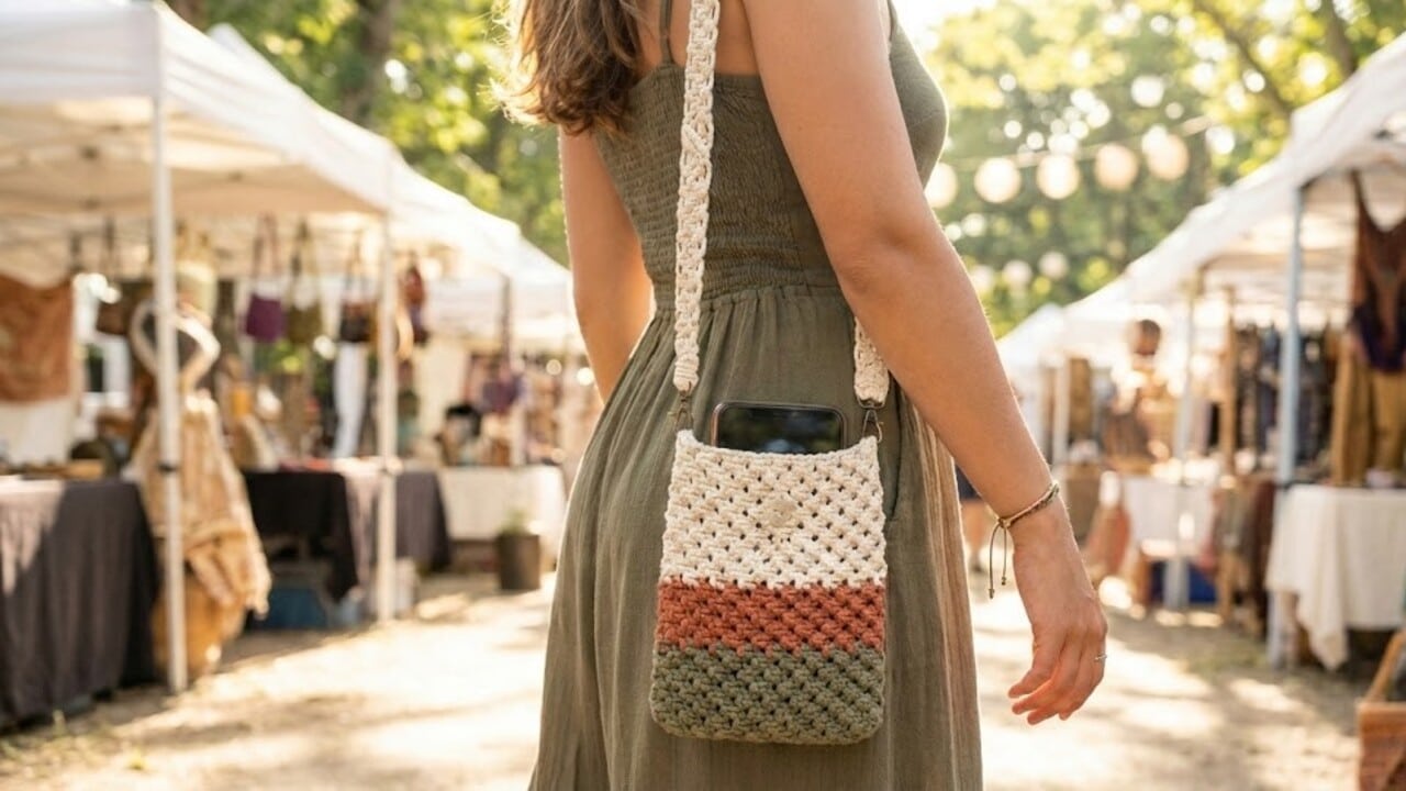 Bolsinhas de Crochê para Celular: Proteja com Estilo e Sustentabilidade