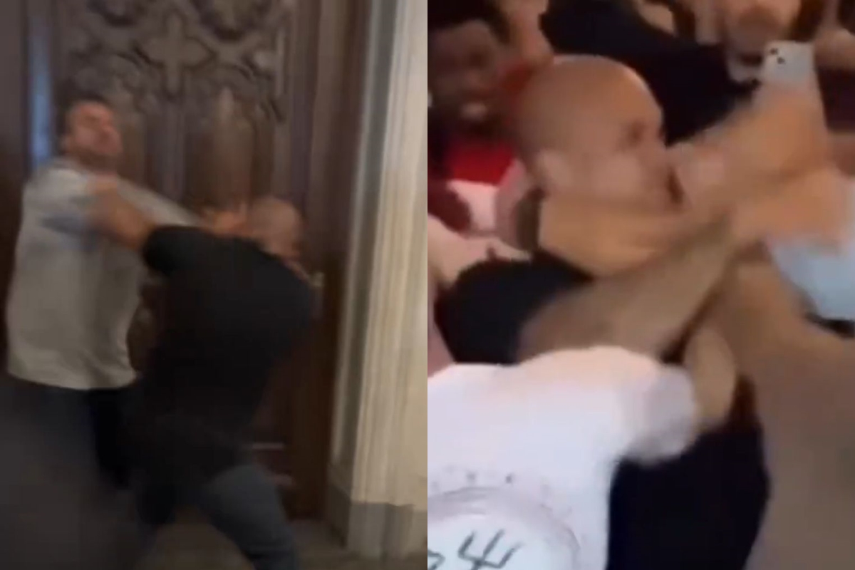 Bolsonaristas caem na porrada com manifestantes em ato da esquerda sobre 8/1. Vídeo