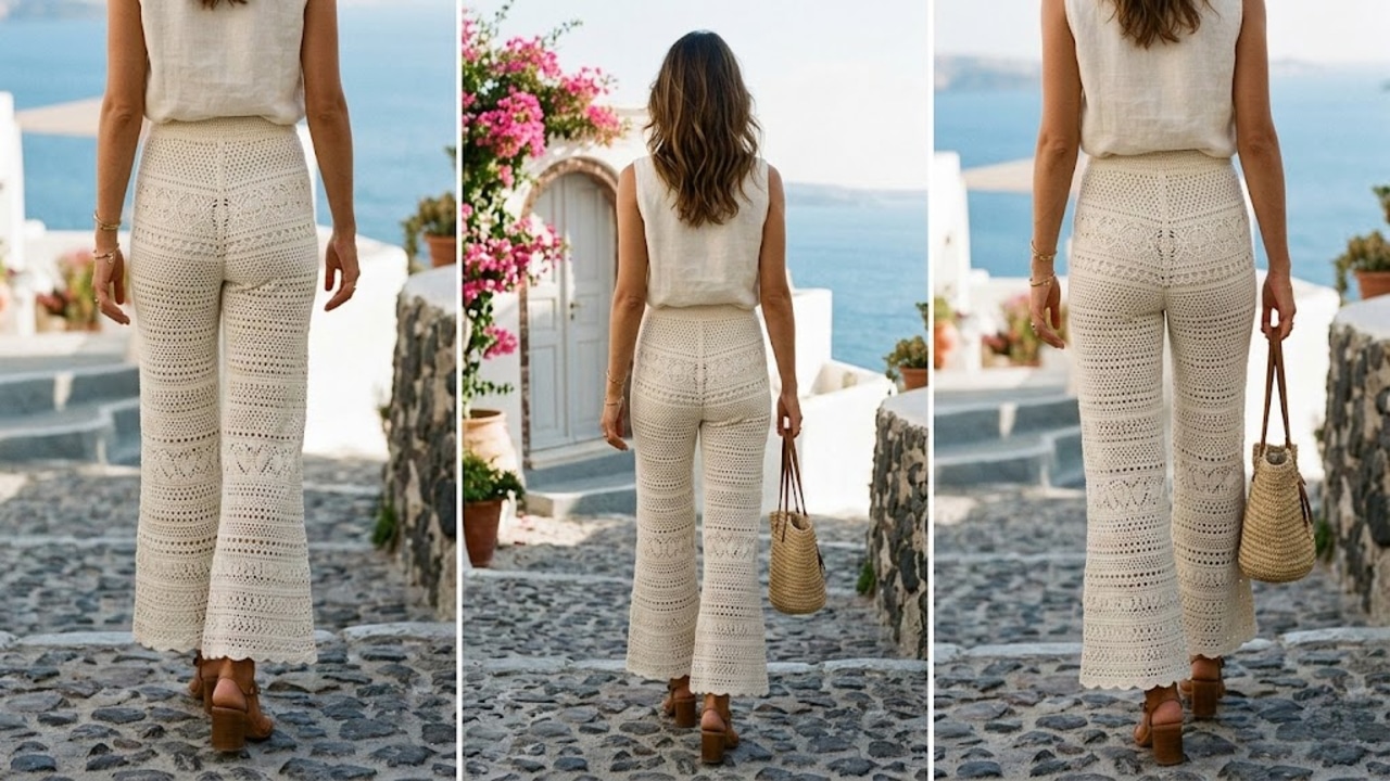 Calças de Crochê: Trend Urbanas com Estilo Elegante e Criativo