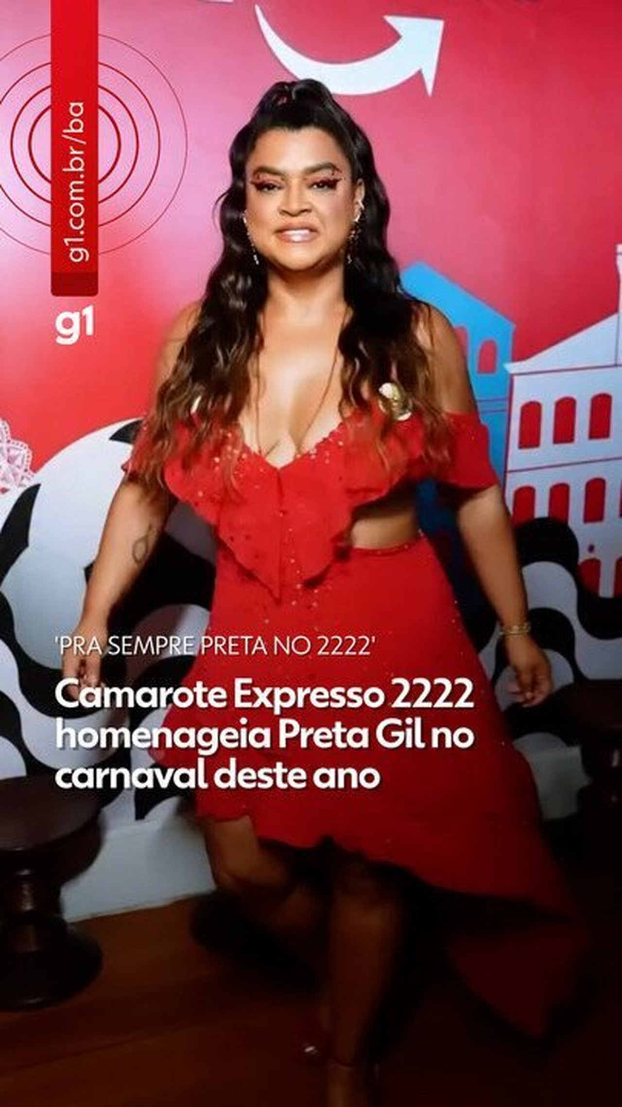 Camarote Expresso 2222 homenageia Preta Gil no carnaval 