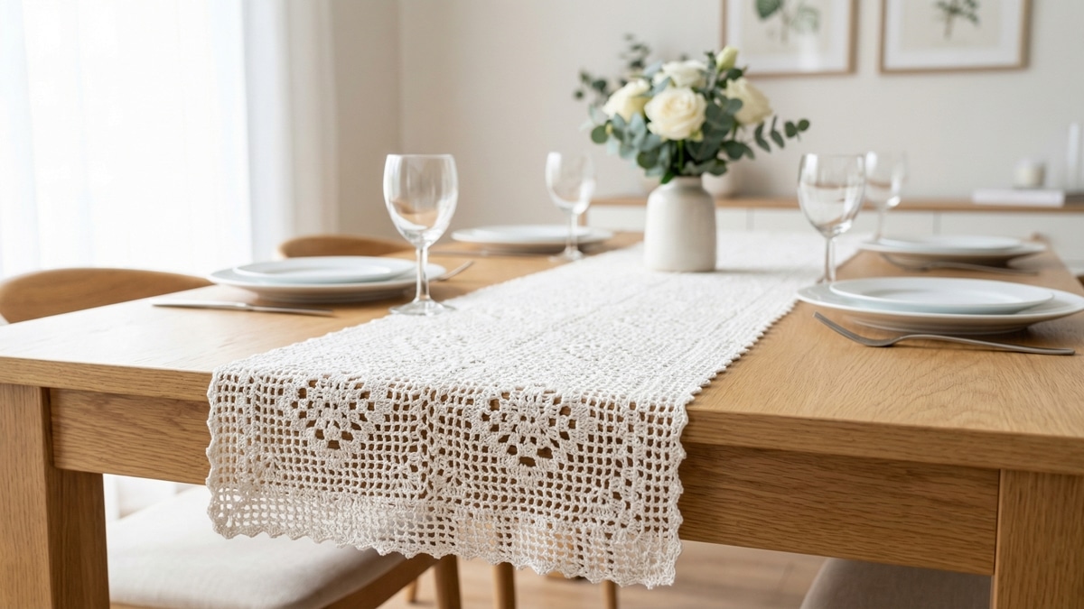 Caminhos de Mesa em Crochê: Transforme Sua Decoração com Elegância e Sofisticação