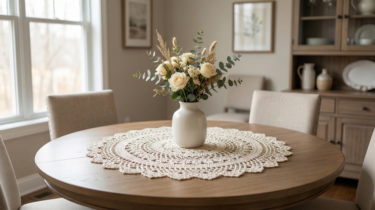 Centros de Mesa em Crochê: 10 Ideias para Decorar com Estilo