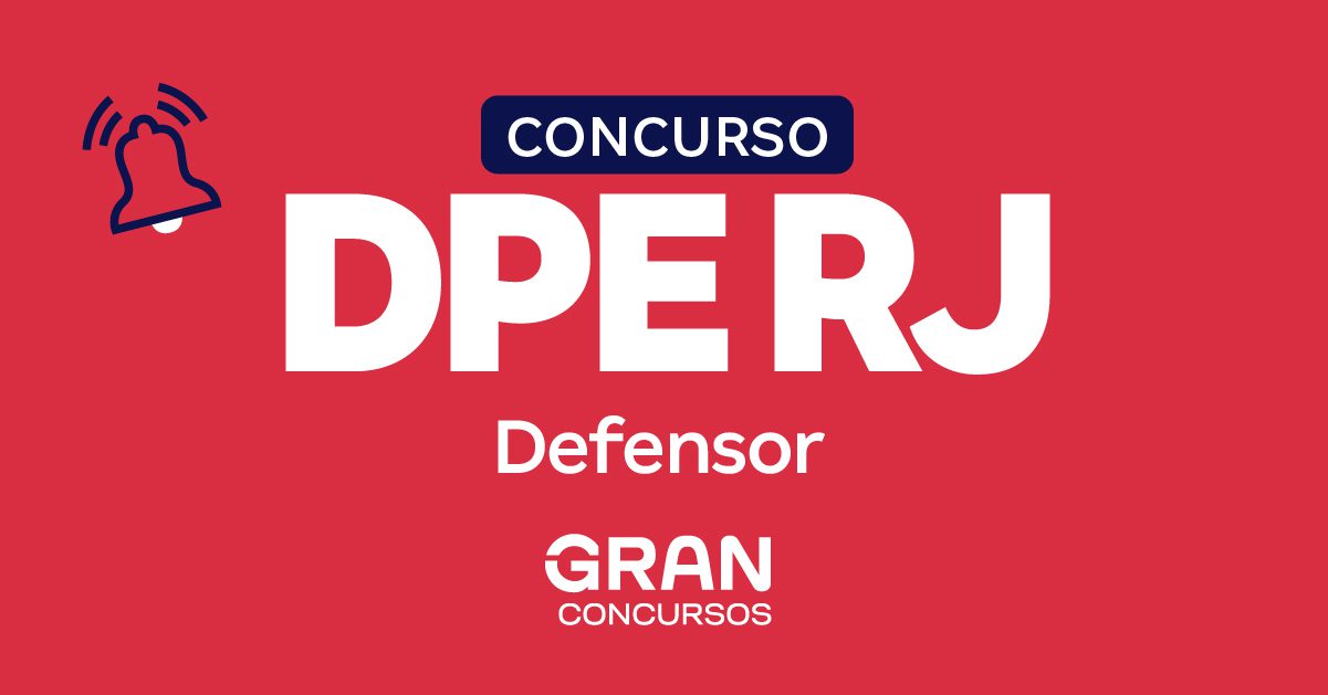 Concurso DPE RJ Defensor 2026: Vagas Paga de R$ 34.279,28!