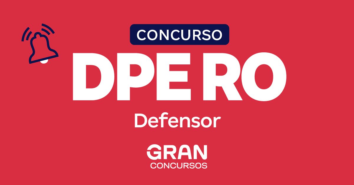 Concurso DPE RO Defensor: Comissão Formada! Inicial R$ 25 Mil