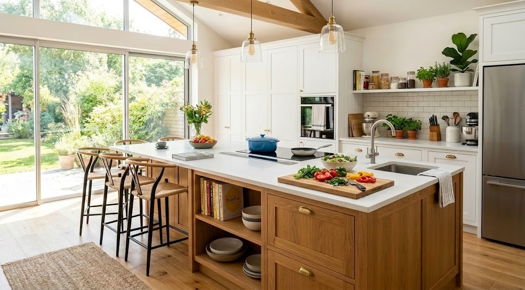 Cozinha Integrada: O Futuro das Reuniões Familiares na Prática