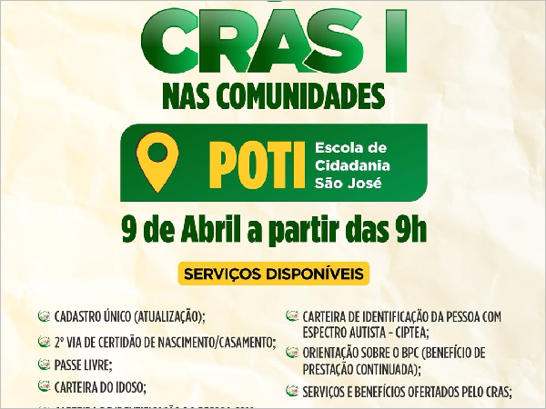 CRAS I Nas Comunidades: Governo de Crateús Leva Cidadania e Acesso a Direitos