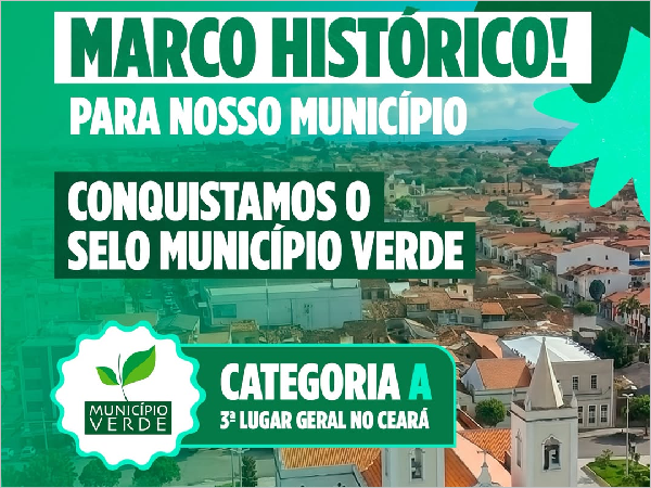 Crateús se destaca como Município Verde no Brasil