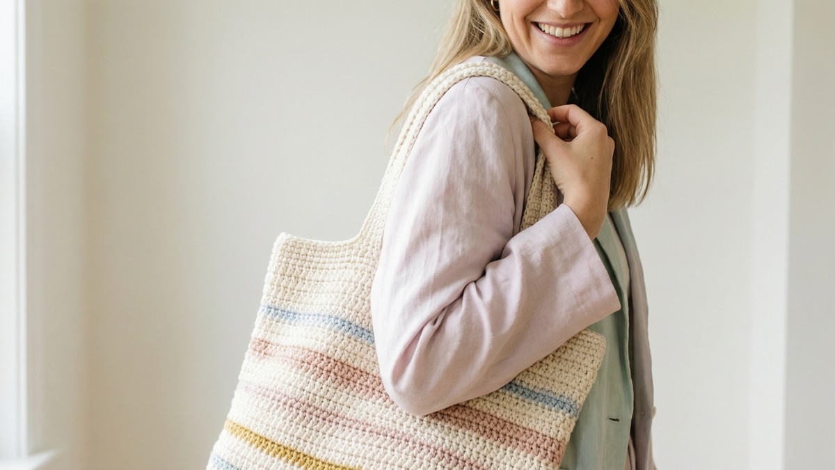 Crie Bolsas de Crochê Tote Bag Profissionais Em Casa: Dicas de Técnica