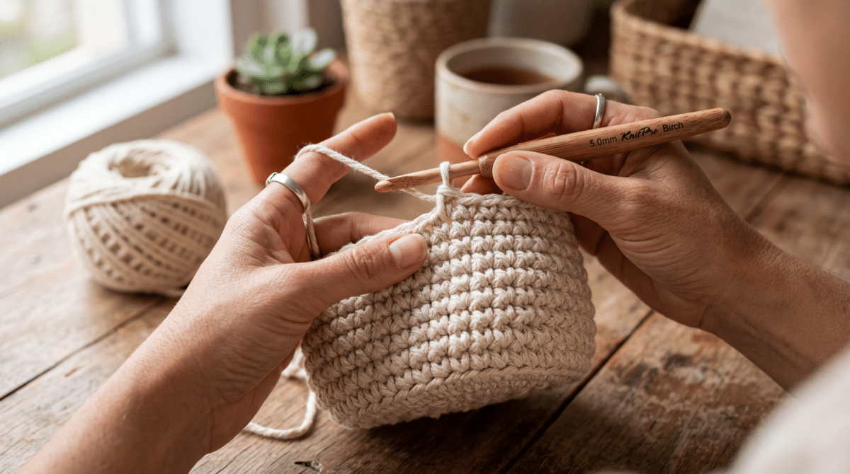 Crie um Ambiente Estiloso com Cachepôs de Crochê: Dicas e Inspirações