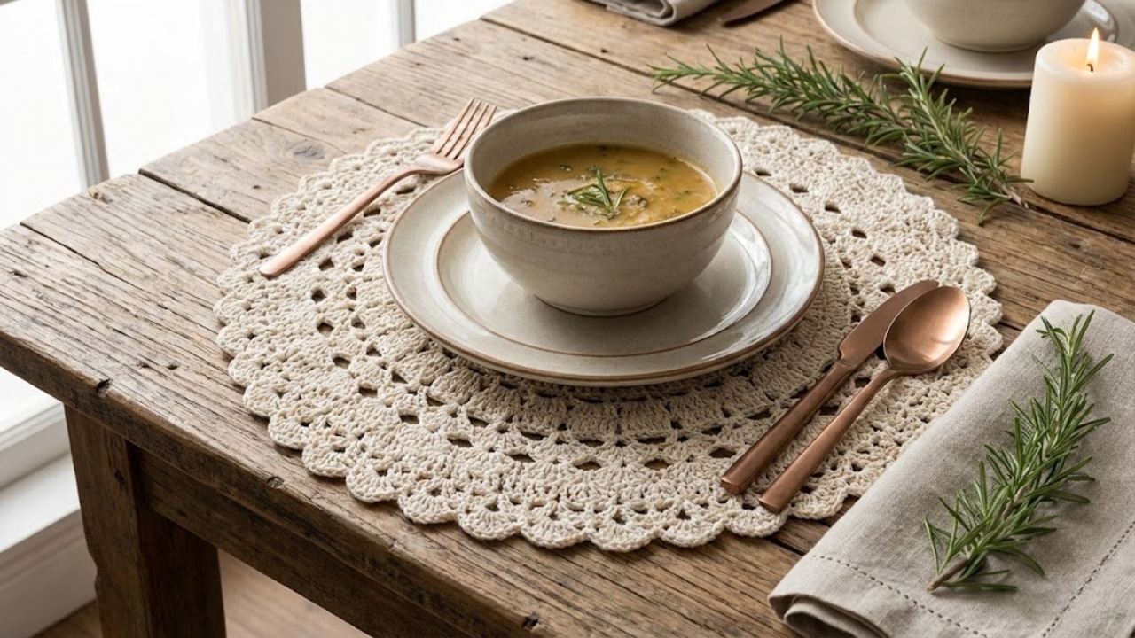 Crie um Sousplat de Crochê Perfeito: Dicas e Gráficos para Renovar a Decoração