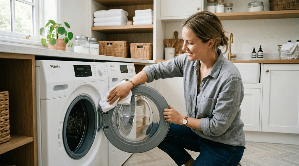 Crie uma rotina de limpeza para evitar que a máquina de lavar estrague