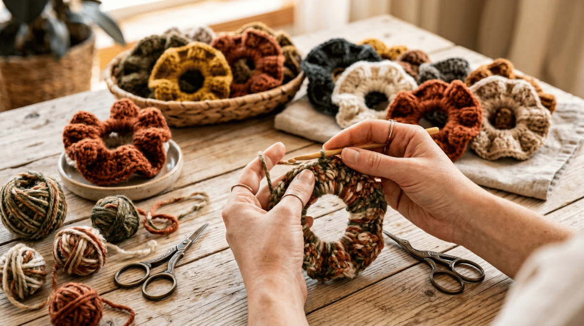 Criem Lucro com Fios de Sobras: Desbloqueie o Poder do Scrunchie Artesanal