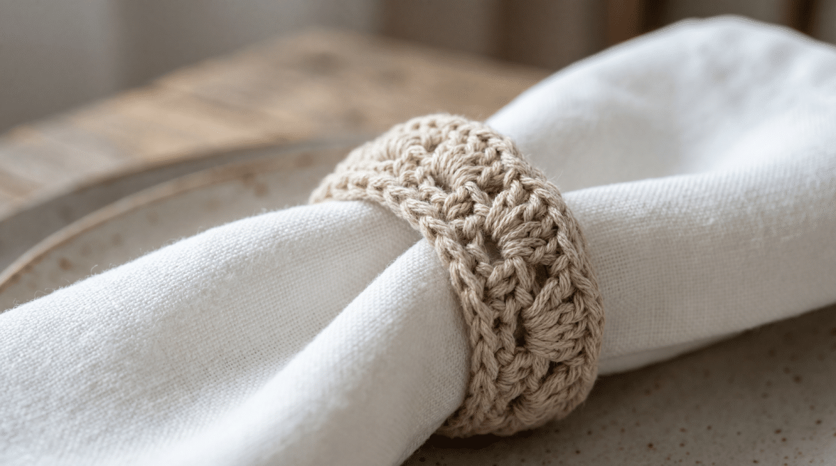 Crochê Artesanal: Crie um Porta-Guardanapo de Crochê Fácil e Sofisticado para a Mesa