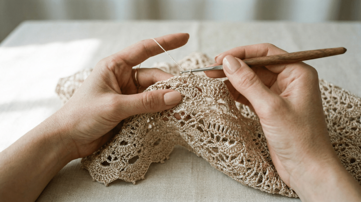 Crochê de Luxo: Como Usar Fios de Seda e Algodão Egípcio
