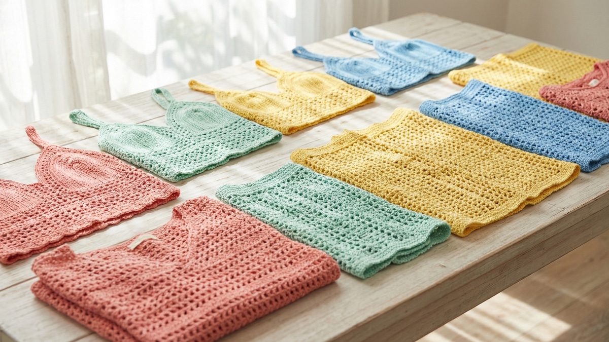 Crochet de Verão: Algum vs. Acrílico - A Escolha Certa para Roupas Frescas
