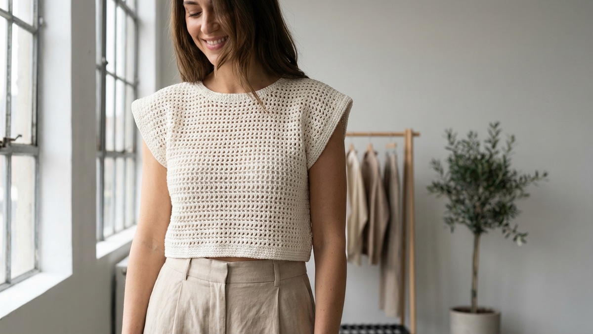Croppeds de Crochê: Domine a Moda Urbana com Estilo e Versatilidade