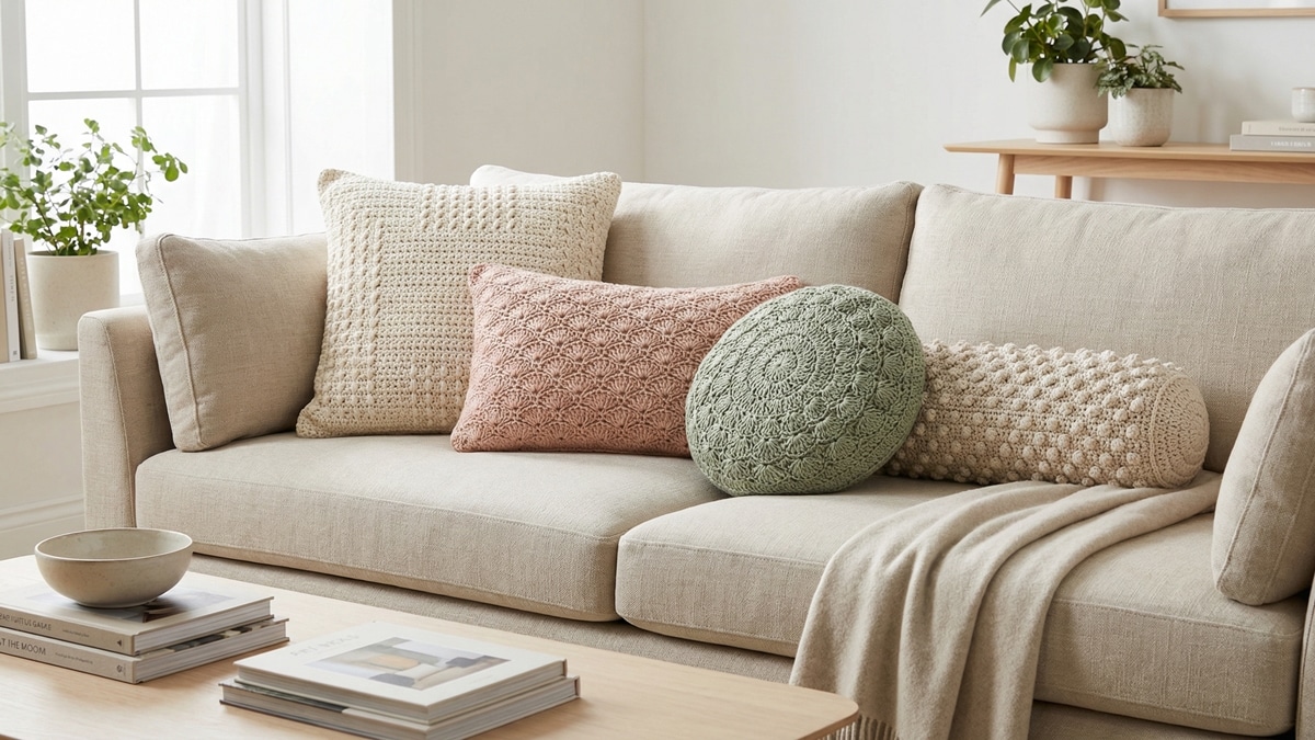 Decore com Almofadas de Crochê: 16 Dicas Incríveis para Transformar Seu Lar