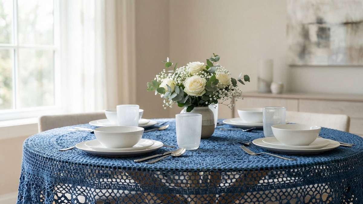 Decore com Toalhas de Mesa em Crochê Redondo: O Poder do Artisanato na Valorização do Seu Lar