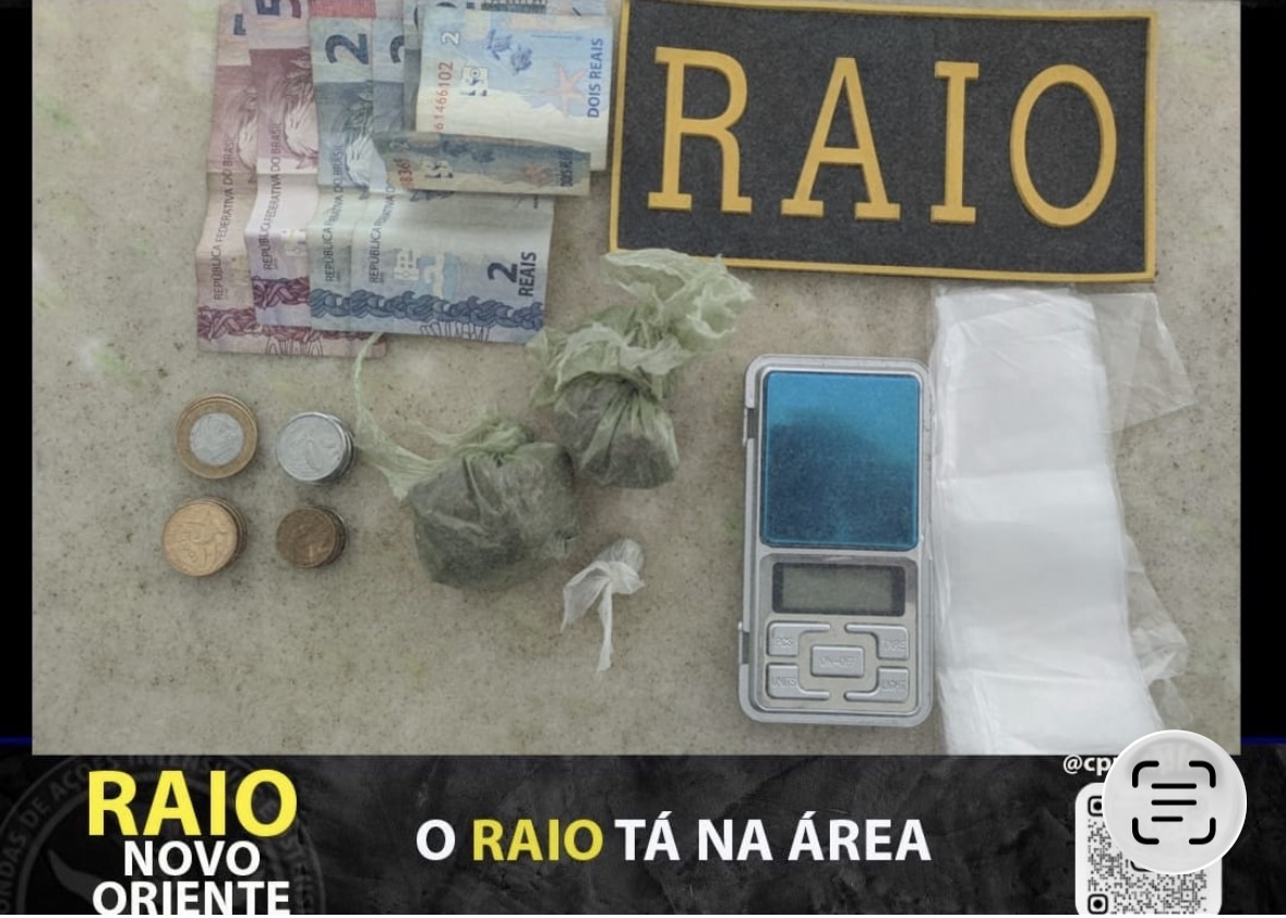 Descoberta de Traficante em Novo Oriente: Raio Realiza Prisão Com Tração de Maconha