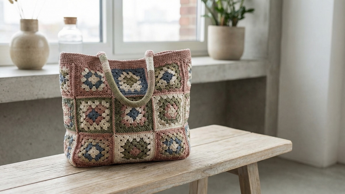Descubra como criar lindas bolsas de crochê com squares e arrase no dia a dia
