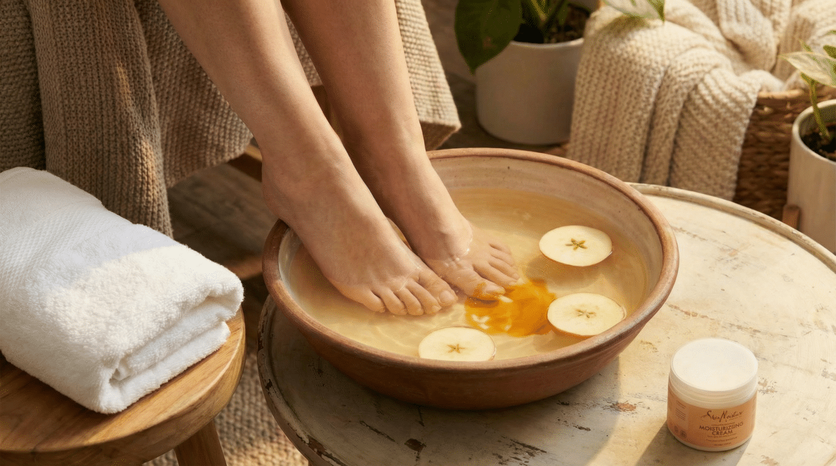 Desincha e Acalme os Pés com Vinagre: O Segredo para Peles Macias e Sem Mau Cheiro