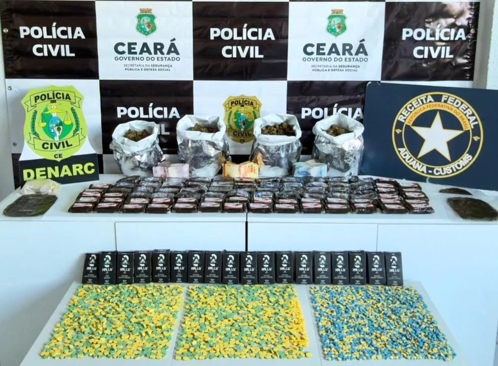 Droga e Crime: Polícia Civil do Estado do Ceará apreende 14 kg de entorpecentes em Fortaleza
