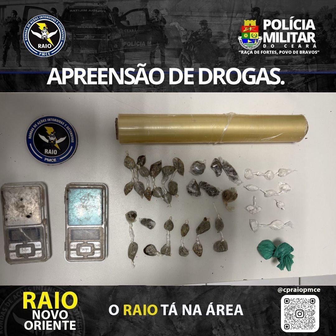 Drogas Apreendidas em Novo Oriente: RAIO Desmantela Tráfico de Entorpecentes