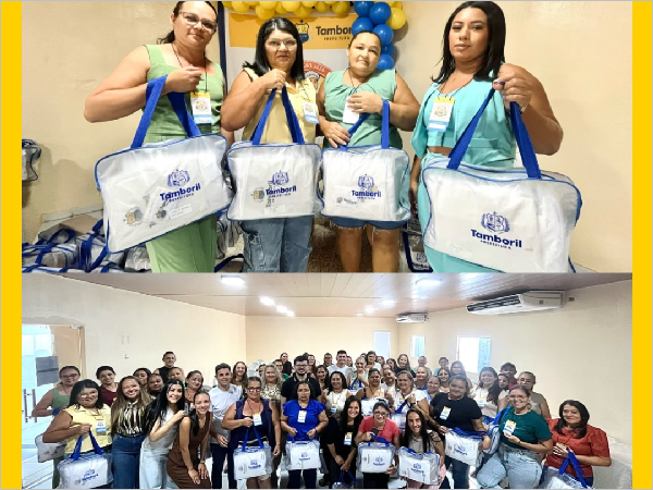 Educação de Valor: Prefeitura de Tamboril Entrega Kits de Fardamento às Merendeiras