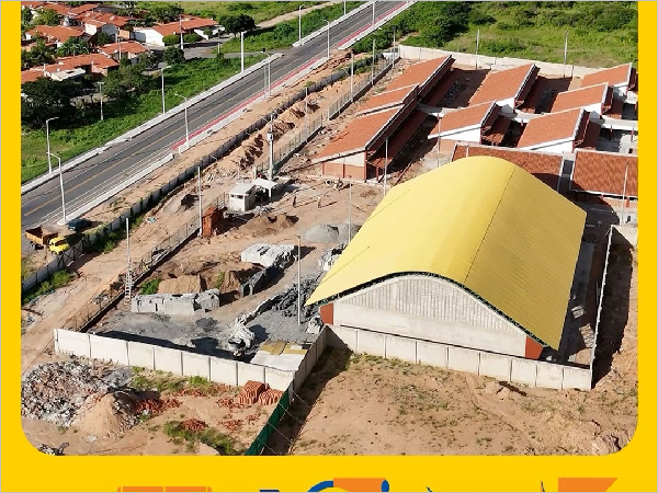Educação em Tamboril: Nova Escola de Ensino Médio em Tempo Integral Avança com Investimento em Infraestrutura
