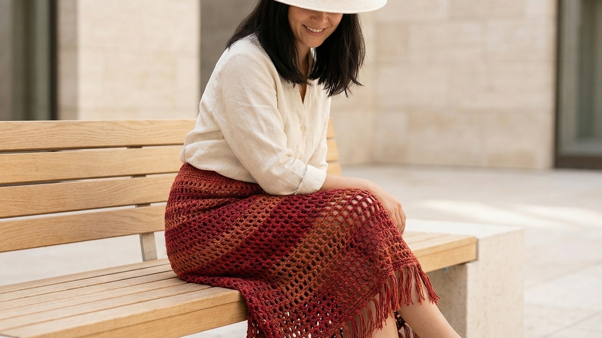 Elegância Sem Fim: Como Transformar Seu Olhar com Saías de Crochê!