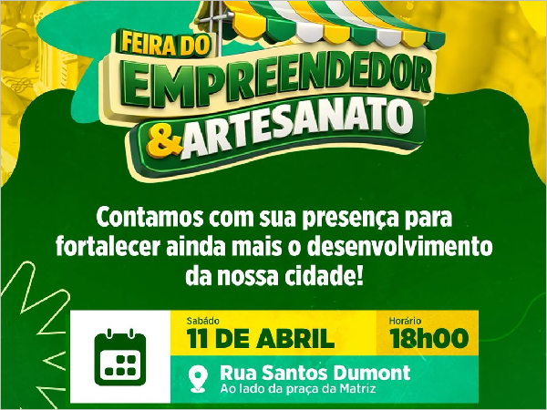 Empreendedorismo em Crateús: Feira do Empreendedor & Artesanato