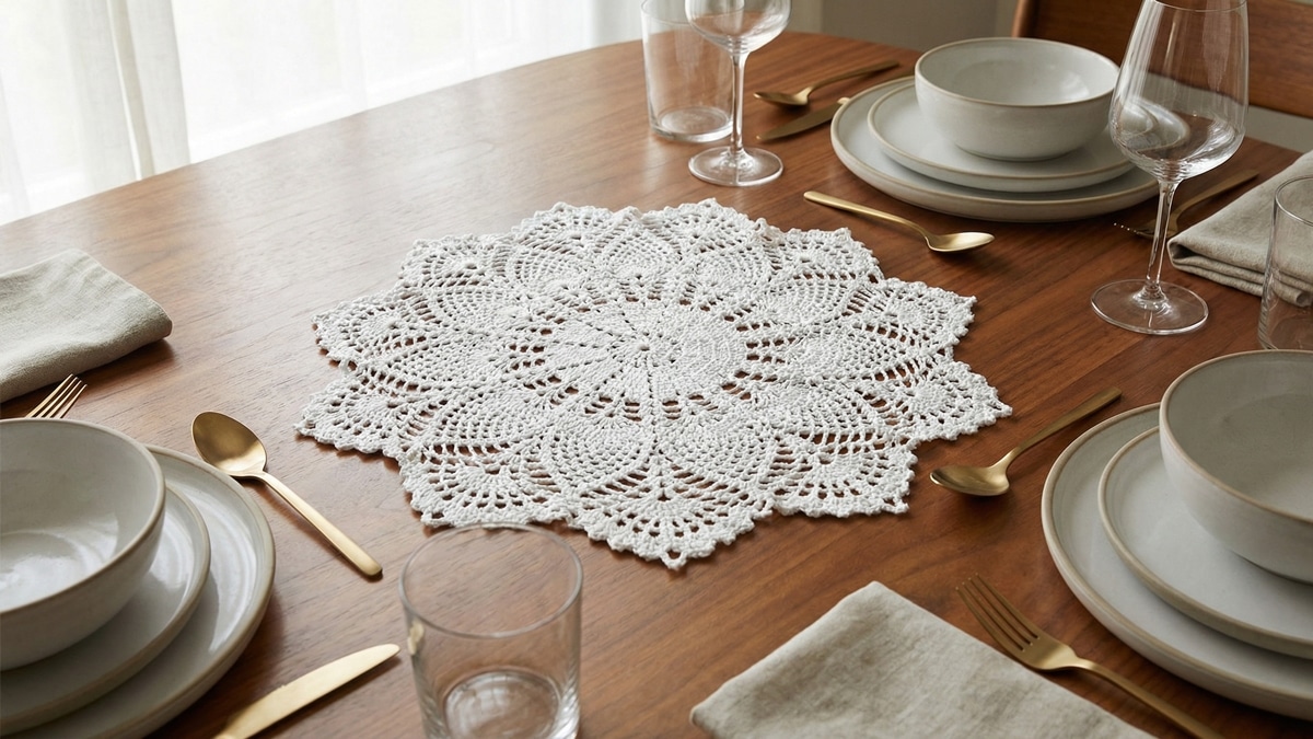 Engomar Crochê: O Segredo para Deixar o Sousplat Durinho